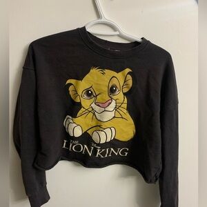 Disney X Jennifer «  the lion king » crop top longsleeve size small